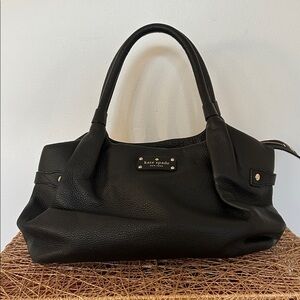 Kate Spade Black Pebbled Leather Shoulder Bag